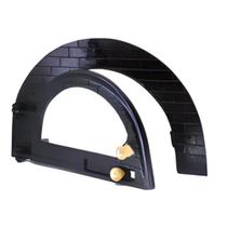 Porta P/ Forno Preta Iglu Alumínio Fundido C/ Vidro- Artmill