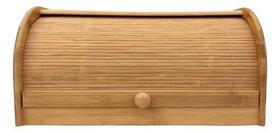 Porta Pães Com Tampa Retrátil Bambu para Pão e Bolos Mimo Style Ecokitchen