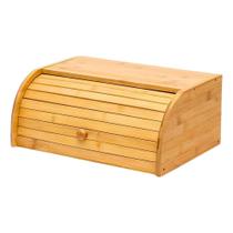Porta Pães com Tampa Retrátil em Bambu N249026-0 - Quanhe