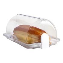 Porta Pães Cristal com Tampa - Armazenador para Pães