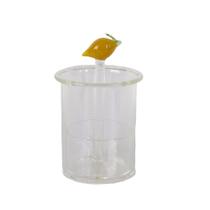Porta palito vidro limone 6,5x9,5cm tuut Porta palito vidro limone 6,5x9,5cm tuut