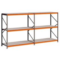 Porta Pallet 1 Inicial E 1 Continuação 200x180x60 3 Niveis 500kg Com Bandeja De Aço Amapá