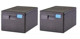 Porta-panelas para alimentos Cambro Cam GoBox Top-Loader EPP180SW110 preto