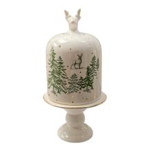 Porta panetone boleira rena toile ouro luiz salvador