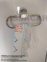 Porta pano de prato porta toalha de rosto oval fixação por ventosa eao vidro box geladeira - ISSACAR Porta pano de prato porta toalha de rosto oval fixação por ventosa eao vidro box geladeira - ISSACAR