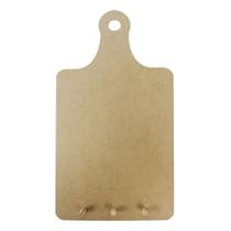 Porta Pano de Prato Tábua de Carne em Madeira MDF Pequena 57 x 25,5 cm