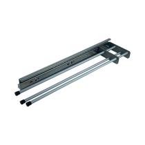 Porta pano deslizante Triplo alumínio anodizado fosco e inox 7613 Jomer