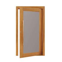 Porta Panoramica com Vidro Incolor em Madeira Maciça Tauari Mapaf