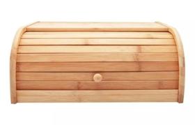 Porta Pão Bambu Modelo Grande Porta Basculante Orgânico - Sacoleiro Utilidades