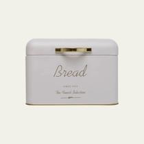 Porta Pão com Alça Olina Bread Off White em Metal - Wolff