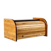 Porta Pao Com Tampa Retratil Madeira Armazenamento De Paes Grande