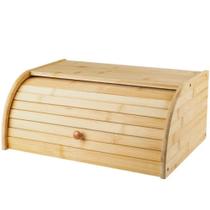 Porta Pão de Bambu com Tampa Retrátil Grande Sense Porta Pães Retangular com Abertura Frontal Porta Pão de Bambu com Tampa Retrátil Grande Sense Porta Pães Retangular com Abertura Frontal