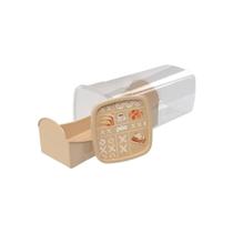 Porta Pão De Forma De Plástico Café Da Manhã Retrô Plasútil Cor Cinza