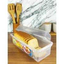Porta Pão de Forma Pullman Armazena e Conserva Pote de Plástico para Cozinha Nitronplast Porta Pão de Forma Pullman Armazena e Conserva Pote de Plástico para Cozinha Nitronplast