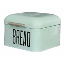 Porta Pão Em Lata Metal Com Tampa Silky Bread 20x20x14cm