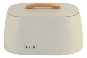 Porta Pão Grande Lata Pães Metalla Bread Com Tampa Sense Ou Cor Bege Liso Porta Pão Grande Lata Pães Metalla Bread Com Tampa Sense Ou Cor Bege Liso