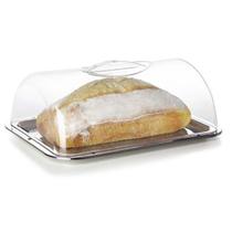 Porta Pão inox com tampa acrílico Bolo Torta Boleira - Forma Porta Pão inox com tampa acrílico Bolo Torta Boleira - Forma