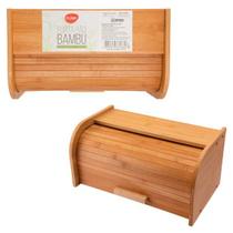 Porta Pão Madeira Bambu 39x23cm Clink