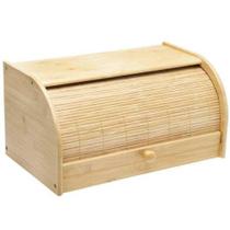 Porta Pão Multiuso De Bambu Retrátil Com Tampa Para Cozinha - MM