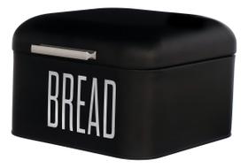 Porta Pão Preto Manhattan Quadrado Bread Porta Pães 20cm