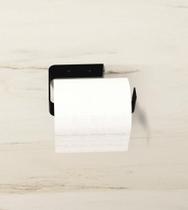 Porta Papel Higiênico Acessórios Banheiro Preto Fosco Aço Porta Papel Higiênico Acessórios Banheiro Preto Fosco Aço