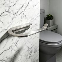 Porta Papel Higiênico Agata Suporte Papeleira Em Aço Inox Para Banheiro Acessório Grego Metal Porta Papel Higiênico Agata Suporte Papeleira Em Aço Inox Para Banheiro Acessório Grego Metal