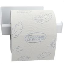 Porta Papel Higienico Branco Com Adesivo De Parede SF.DF