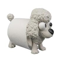 Porta Papel Higiênico Cachorro Poodle Divertido Criativo Banheiro Decorativo