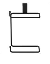 Porta Papel Higiênico Caixa Acoplada Suporte Preto Aramado Porta Papel Higiênico Caixa Acoplada Suporte Preto Aramado