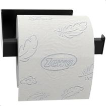 Porta Papel Higiênico Com Adesivo Na Parede Preto DF