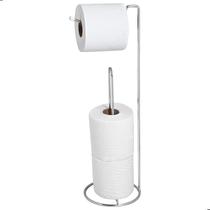Porta Papel Higiênico Cromado De Chão Para Banheiro SF.ARM