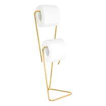 Porta papel higiênico de chão any dourado - hara Porta papel higiênico de chão any dourado - hara