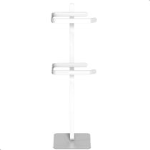 Porta Papel Higienico de Chão Duplo Suporte Branco Oslo