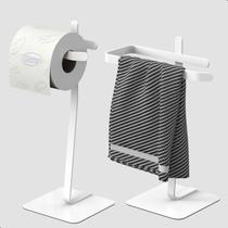 Porta Papel Higiênico de Chão e Toalha Lavabo Branco Oslo.S