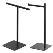 Porta Papel Higiênico de Chão Preto e Toalha Lavabo Nice