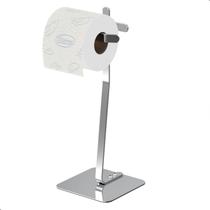 Porta Papel Higiênico de Chão Single Suporte Cromado Oslo Porta Papel Higiênico de Chão Single Suporte Cromado Oslo