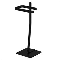 Porta Papel Higienico de Chão Single Suporte Preto Oslo