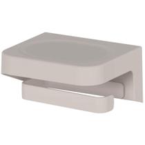 Porta Papel Higiênico de Parede Bege Eleve Ou Fechado Banheiro