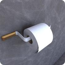 Porta Papel Higiênico De Parede Branco E Gold Empire Porta Papel Higiênico De Parede Branco E Gold Empire