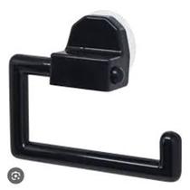 Porta Papel Higiênico De Parede Com Ventosa Cor preta Porta Papel Higiênico De Parede Com Ventosa Cor preta
