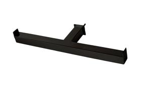 Porta Papel Higiênico de Parede Duplo para Banheiro 27cm Linha Larissa Black Matte