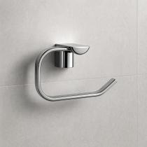 Porta Papel Higiênico de Parede Inox Cromado Design Curvado, Anticorrosão e Acabamento Espelhado Linha Infinity WESTING by BSMIX