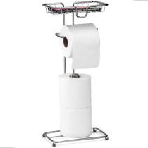 Porta Papel Higiênico Dispenser Porta Celular Lenço Umedecido Para Banheiro Lavabo Decoração Moderno Cromado Arthi Porta Papel Higiênico Dispenser Porta Celular Lenço Umedecido Para Banheiro Lavabo Decoração Moderno Cromado Arthi
