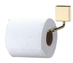 Porta papel Higiênico dourado papeleira banheiro lavabo Future 7504DD