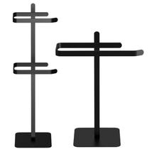 Porta Papel Higiênico Duplo e Toalha De Rosto Preto Oslo SF