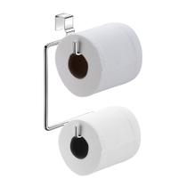 Porta Papel Higiênico Duplo Suporte Aço P/ Caixa Acoplada