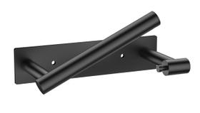 Porta Papel Higiénico FORIOUS en Acero Inoxidable Negro Mate