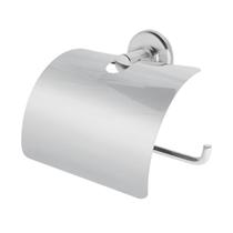 Porta papel higienico inox de parede com dupla fixação