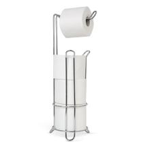 Porta Papel Higienico Inox Grande 4 Rolos 51x14 Aço Inox