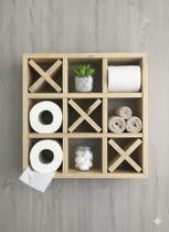 Porta papel higiênico (Jogo da velha)